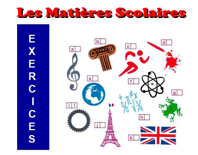 Lèes matières scolaires français